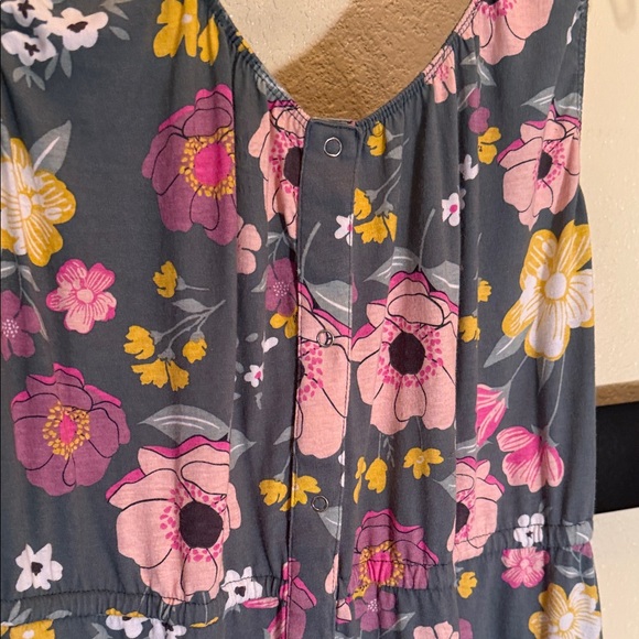 Baby Be Mine Floral Maxi Dress - Gray and Pink - Picture 8 of 16